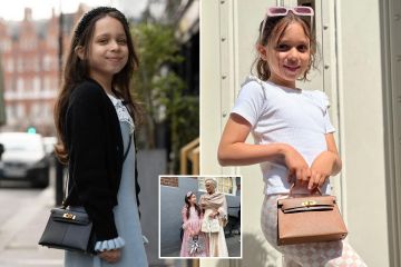 Mi hija de 10 años es tan rica que ya tiene muchos bolsos y joyas de diseñador.