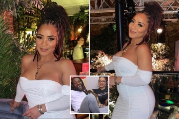 La estrella de Gogglebox se ve increíble con un vestido blanco ceñido