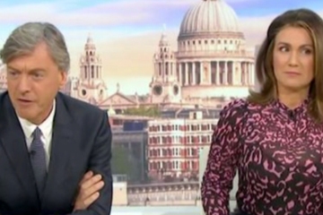 Susanna Reid fue captada poniendo los ojos en blanco ante Richard Madeley en medio de rumores de 'pelea' de GMB