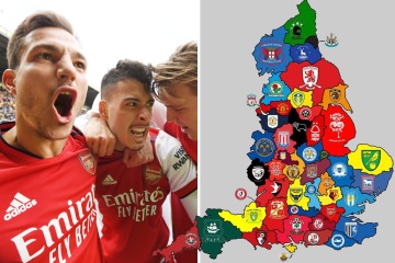 El gráfico que muestra a los clubes más grandes de Inglaterra divide a los fanáticos con selecciones controvertidas