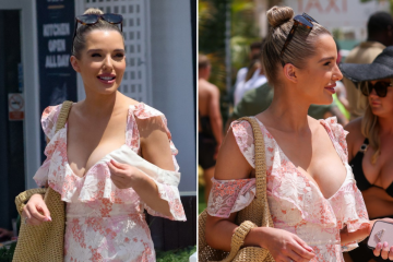 Helen Flanagan hace alarde de sus grandes tetas en traje de neopreno en Ibiza