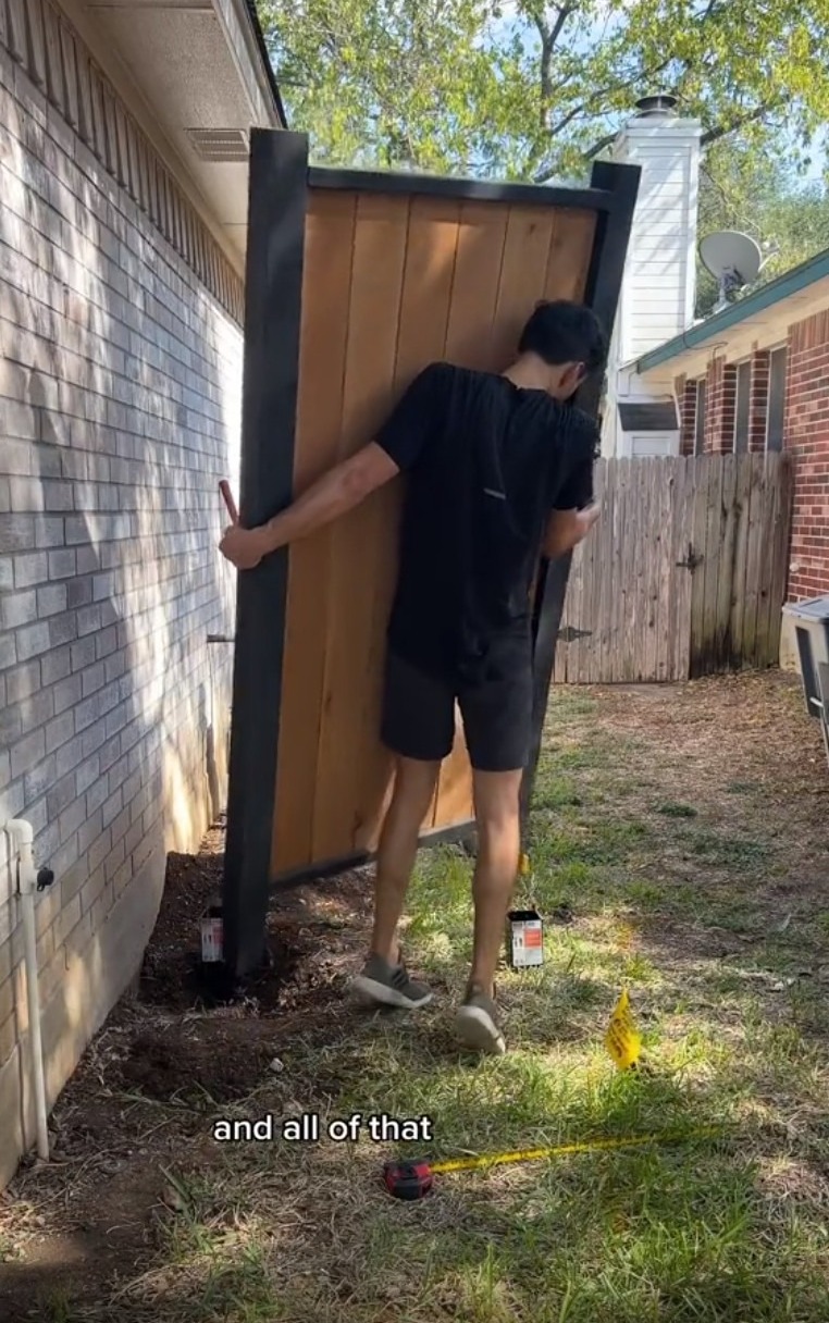 Le encantó como quedó el cerco sencillo y recomendó a sus seguidores que lo prueben