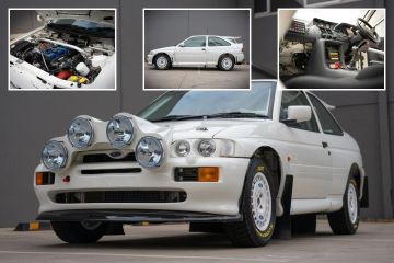 El clásico auto de rally Ford Escort RS Cosworth sale bajo el martillo por un precio ENORME